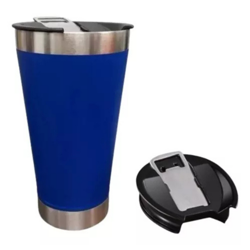 Copo Térmico Inox com Tampa e Abridor 473ml - (PERSONALIZADO)