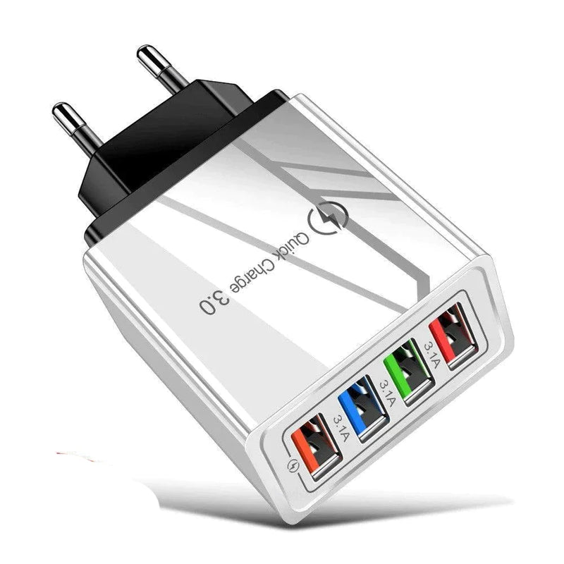 Carregador usb carga rápida 3.0 3.1a - Tik Ofertas 