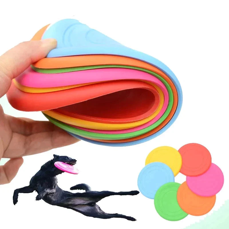 Disco de silicone - brinquedo para pet - Tik Ofertas 