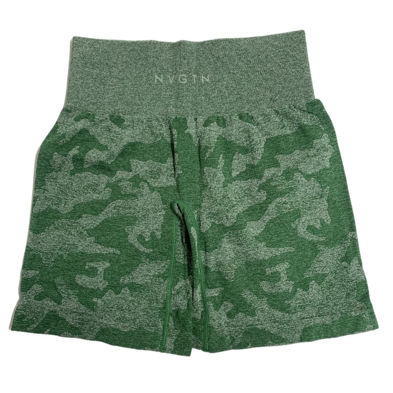 Shorts sem costura camuflado - Tik Ofertas 