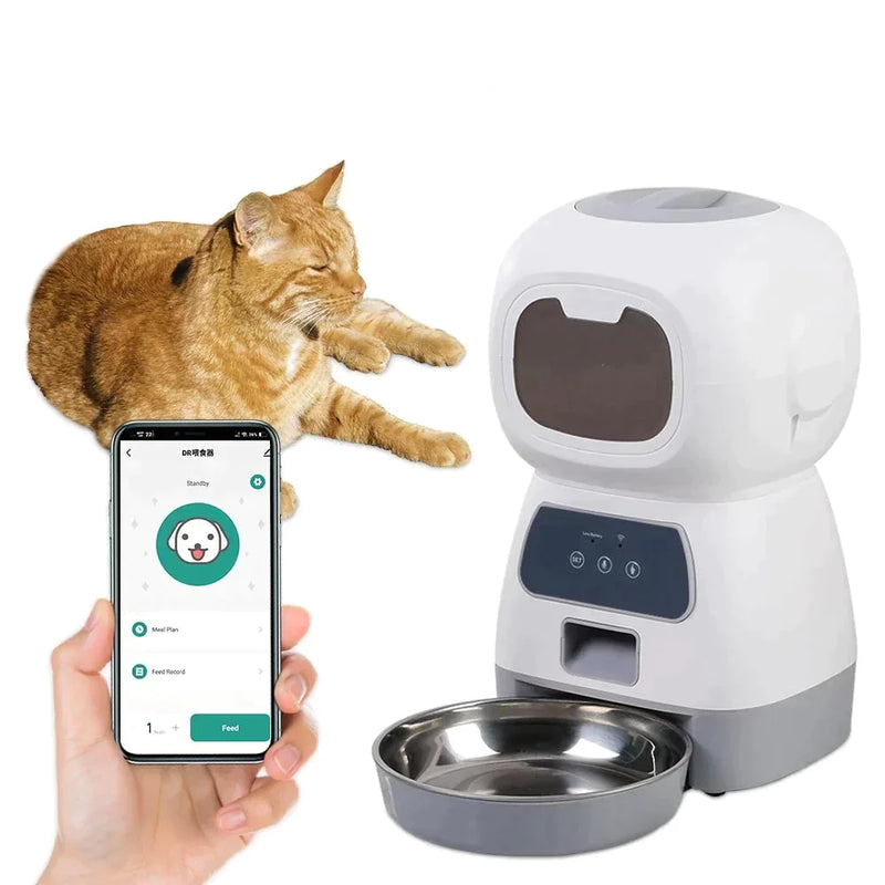 Alimentador Automático para Cães e Gatos - Tik Ofertas 