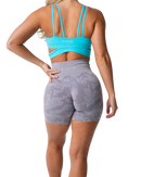 Shorts sem costura camuflado - Tik Ofertas 