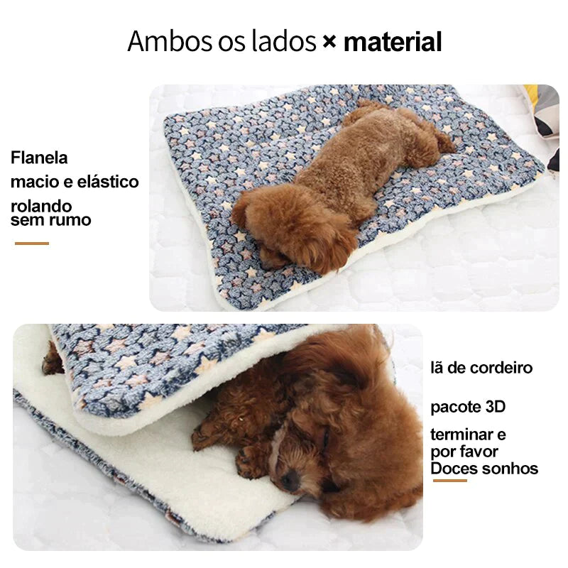 Cobertor peludo - serve como caminha para seu pet - Tik Ofertas 